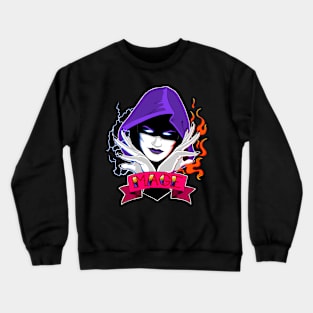 Fire and Lightning Mage - Retro Colorful Fantasy Magic Crewneck Sweatshirt